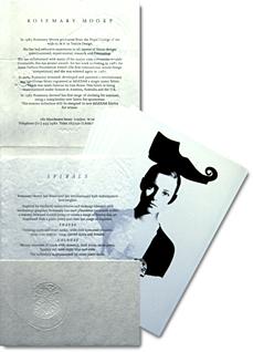 Fashion promotion for Rosemary Moore